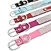 Senristar Personalisierte Bling Strass Hundehalsband mit Namen, Benutzerdefinierte Glitter Crystal Diamond Hundehalsband für Kleine Mittlere Große Hunde