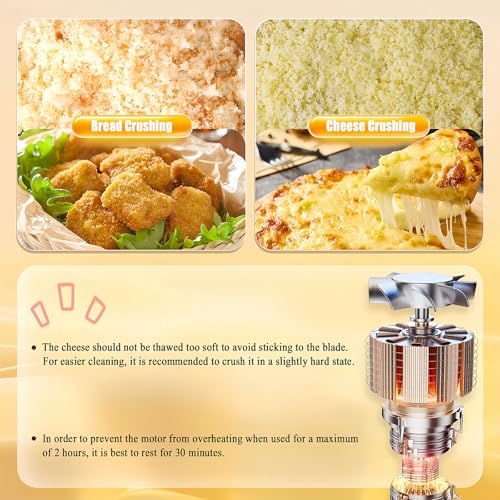Rallador eléctrico comercial para queso y alimentos miniatura 5