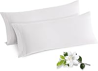 Vista 21 de Horbaunal Paquete de 2 fundas de almohada de microfibra de tamaño estándar, color azul, con cierre de sobre, 1800 hilos, suaves y resistentes al