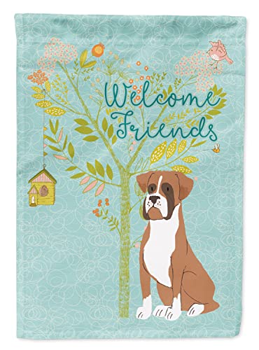 Drapeau de jardin Welcome Friends Flashy Fawn multicolore pour décoration extérieure maison