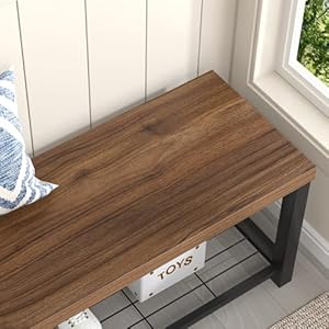 Folubanshoebenchmodernwoodandmetalstoragebenchforentrywayhallwayindustrialindoorbedroombenchseatforlivingroommudroomrusticwalnut47inch Urban Country Home Decor Foluban shoe bench modern wood and metal storage bench for entryway hallway industrial indoor bedroom bench seat for living room mudroom rustic walnut 47 inch urban country home decor