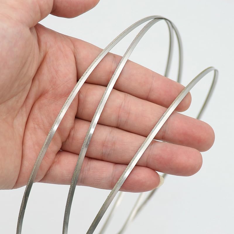 1570MM/62 Inch Replacement Diamond Coated Band Saw Blade Stained Glass Diamond Coated Band Saw Blade for Cutting Ceramic Glass