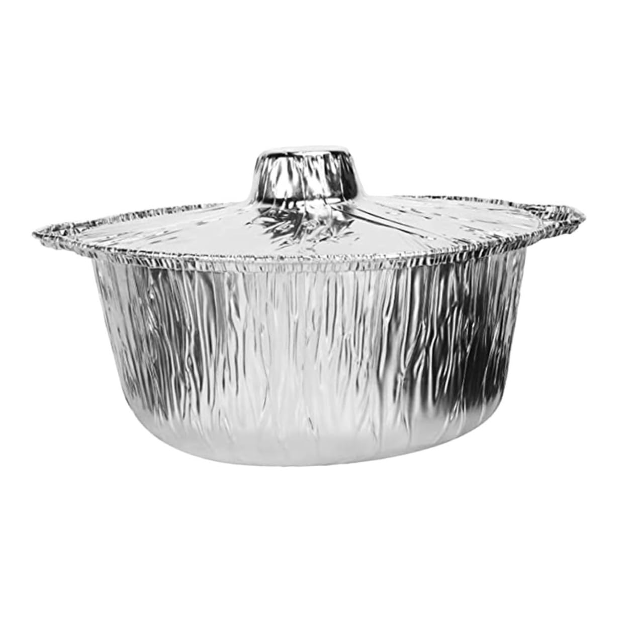 PRETYZOOM Outdoor Foil Pot Portable Cooking Pan for Camping Hiking and Outdoor Cooking Heavy Duty Design for Open Flame Heating and Food Storage