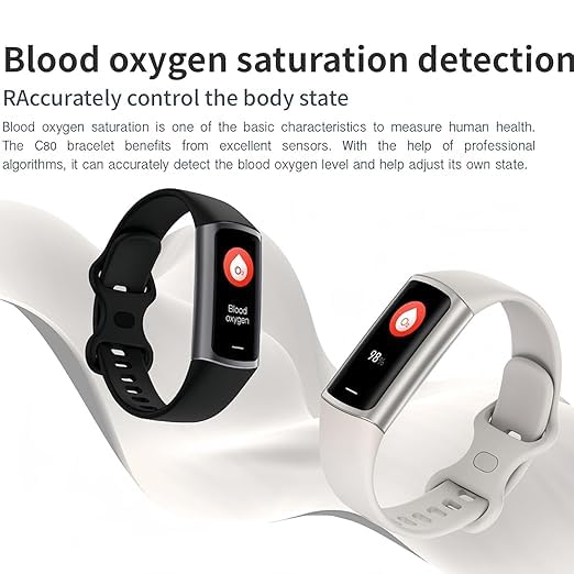 Image of Cubonic New Health Fitness Tracker Watch C68 Smart Bracelet with 1.1 Inch AMOLED Screen Heart Rate Monitor Calories Call Reminder