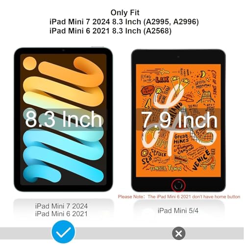 Image of Matte Screen Guard Compatible With iPad Mini 2024 / Mini 7 2024 / Mini 6 2021 / Mini A17 Pro 7th Gen 2024 (8.3 inch Inch Tab) Anti Glare Matte Screenguard Not a Tempered Glass Screen Protector