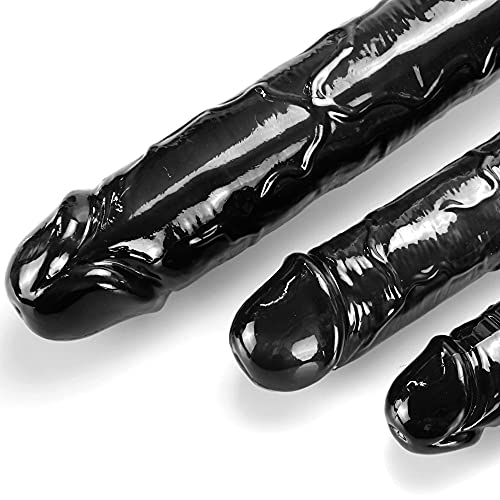Grote zwarte penisdildo, 25cm xxl realistische enorme dildo met speen groot voor handsfree spelen didlo G-spot anale simulatie, seksspeeltjes voor vrouwen extreem - Afbeelding 8