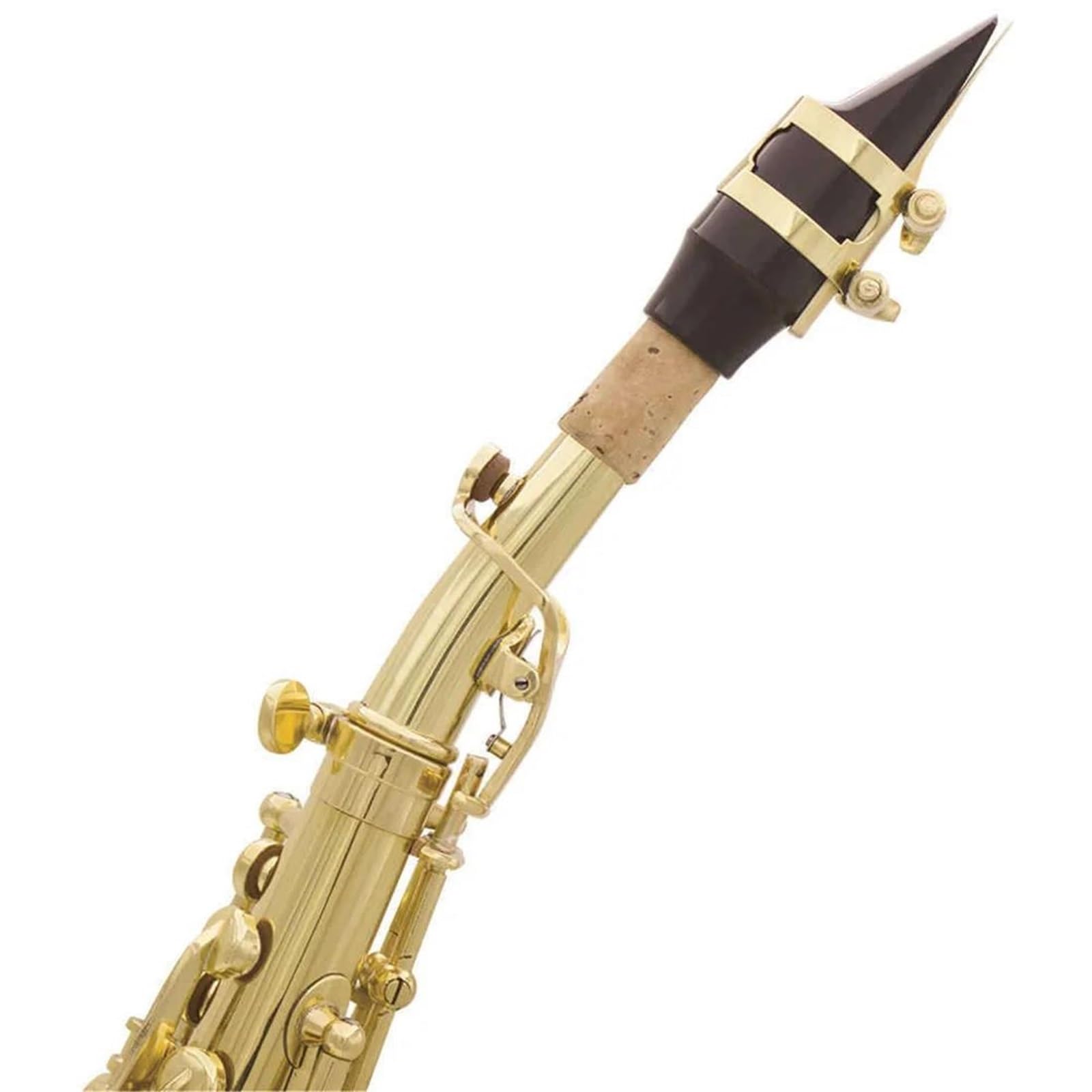 Saxofón Profesional Saxofón alto de tubo recto instrumento de viento madera profesional en si bemol con estuche y accesorios de caña
