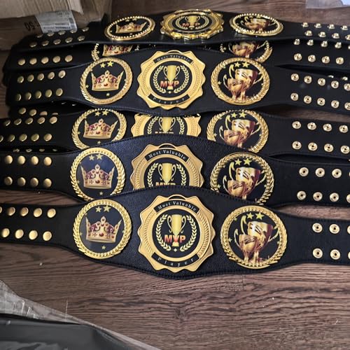 Custom Championship Belt, Wrestling Belt Real Leather Youth Size Champion Award Trophy Prize Gift3