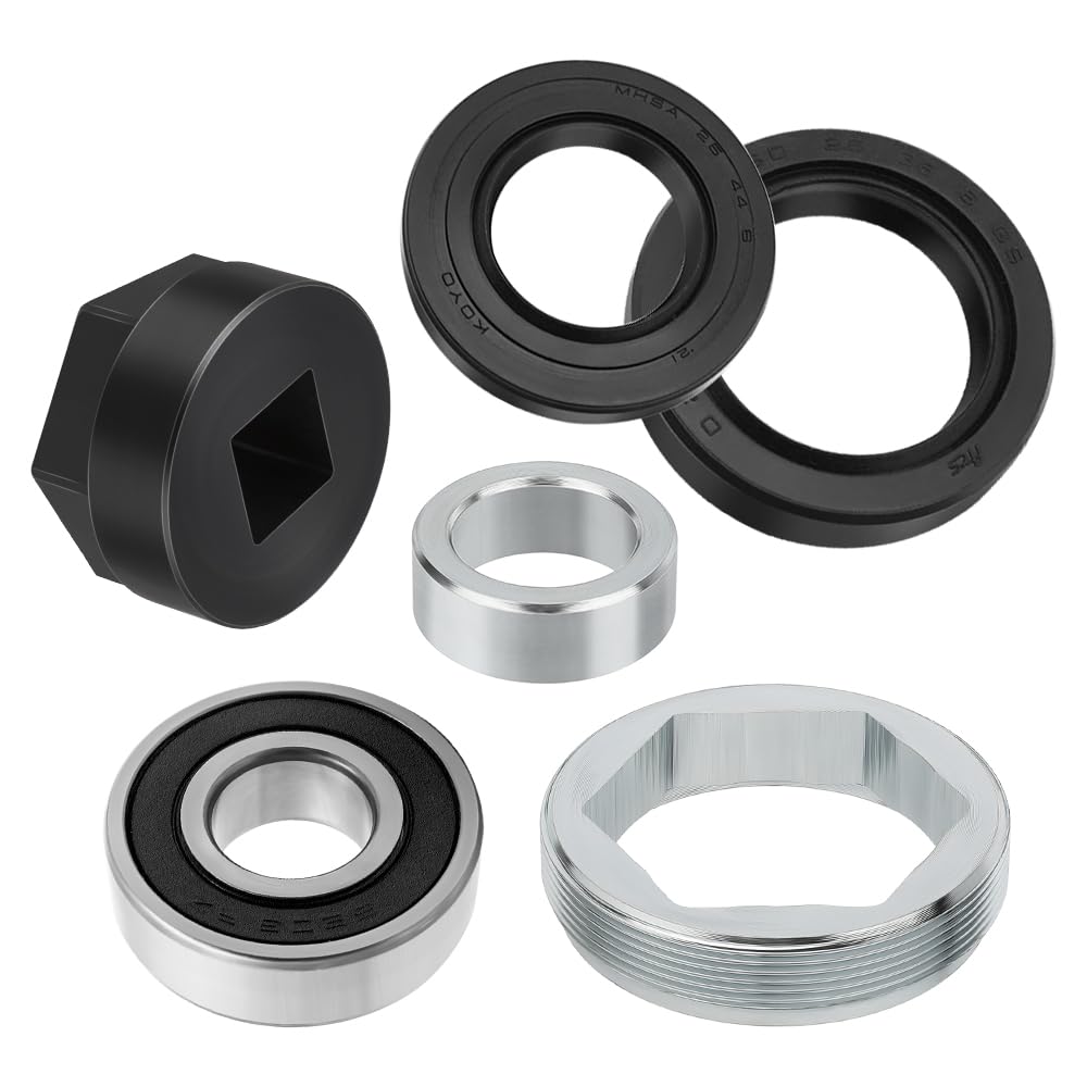 Roulement colonne direction avec support joint écrou et outils pour Yama-ha | pour Yama-ha Banshee Grizzly Raptor Big Bear Warrior Wolverine YFZ450 Kodiak Bruin Timberwolf 350 400 450 550 600 660 700