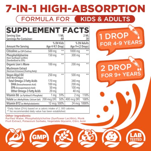 NATISLAND Citicoline Liquid Drops