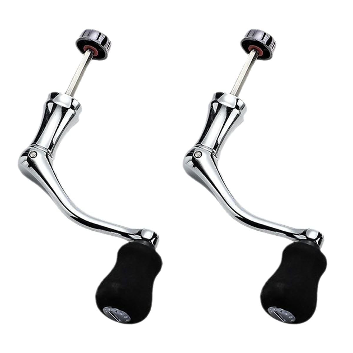Rerii Fishing Spinning Reel Handle, All Metal Replacement Handle with Soft EVA Grip for Spinning Fishing Reel