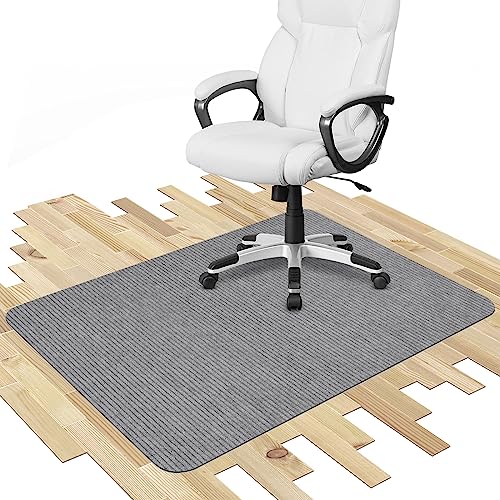 Image of Placoot Desk Chair Mat for Hardwood Floor & Tile 55 inchx35 inch Office Chair Mat for Rolling Chairs Large Anti-Slip-Recyclable Material Computer Rug for Office
