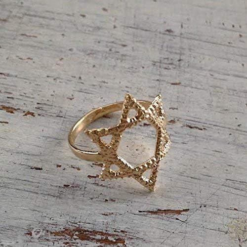 Miniatura 4 de Star of David Ring Jewish Ring Magen David Jewish Star Ring Jewish Jewelry
