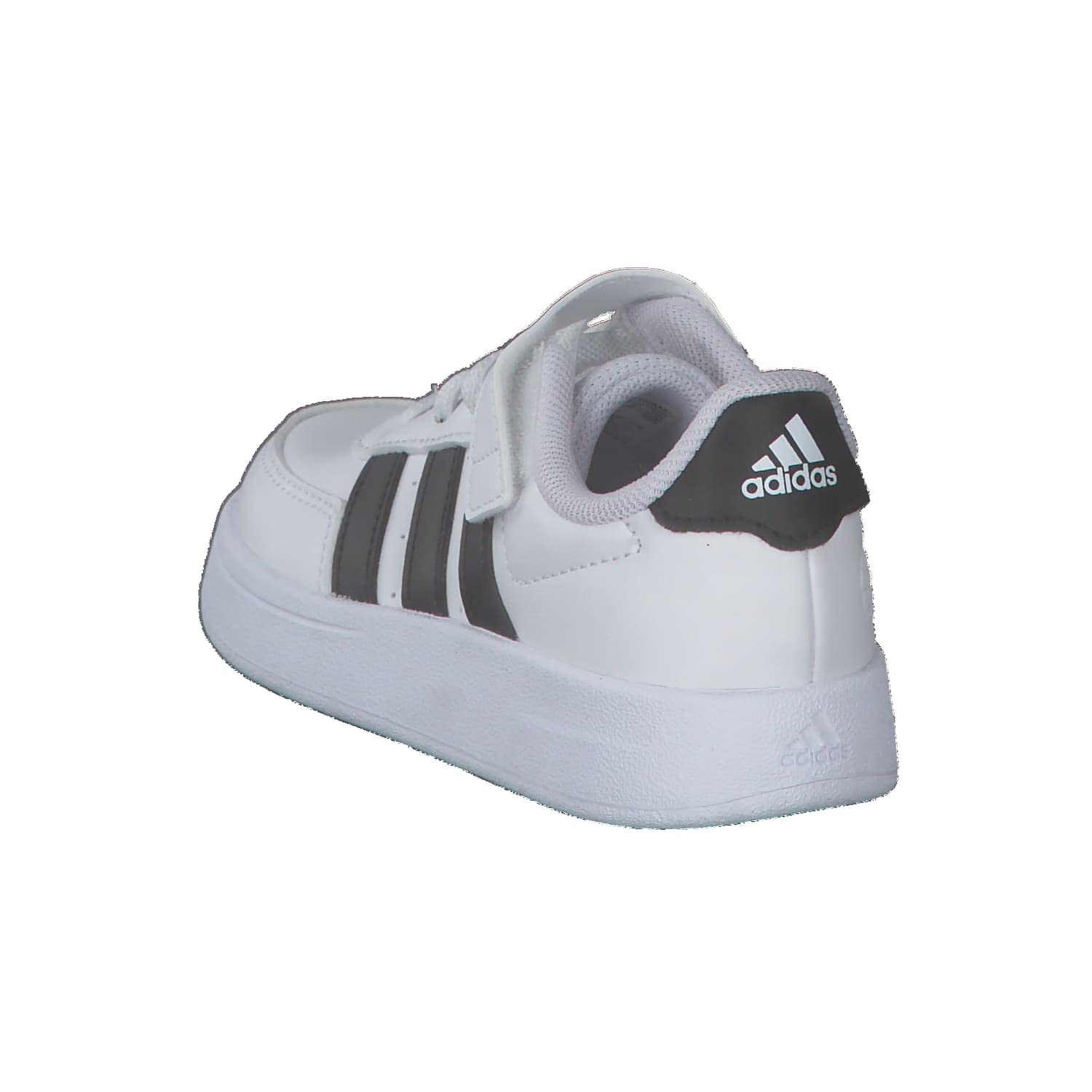 adidas Unisex niños Breaknet Lifestyle Court Elastic Lace and Top Strap Shoes, Cloud white/core black/core black, 33 EU