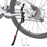 【Starker Rutschfester Gummiständer】2-Punkt-Montage - Bietet mehr Stabilität als 1-Punkt-Montage,Der Fahrrad Ständer ist wasserdicht und robust.