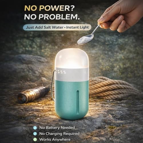 Lampe de camping portable eau salée éclairage d'urgence - 5