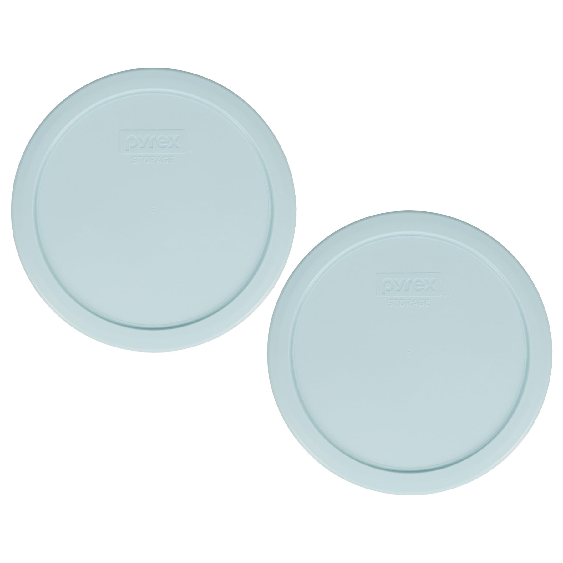 Pyrex 7402-PC 6/7 Cup Muddy Aqua Food Storage Replacement Lid (2-Pack) - Made in USA