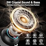 Bluetooth Shower Speaker, 2025 Portable Speaker Bluetooth 5.3 with HD Deep Bass, Built-In Mic, Mini Wireless Speaker IP7 Waterproof with Suction Cup LED Display, RGB Lights for Outdoor Bathroom, Party - Image 3