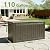 NBYSGO Oudoor Storage Deck Boxes Waterproof, Waterproof and UV Resistant Outdoor Storage Box Lockable Lid for Delivery Box, Indoor, Garden Tools, Pool Supplies, Patio (Grey, 110 Gallon)