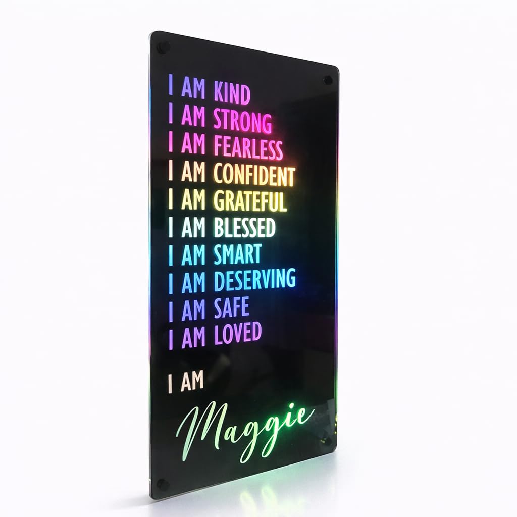 Custom Name Affirmations Mirror | Gift For Kids
