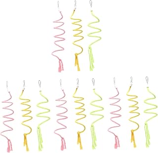 POPETPOP 12 Pçs Brinquedos De Escada De Balanço De Papagaio Para Pássaros Brinquedos De Escalada De Periquito Brinquedos De Papagaio De Poleiro Brinquedo De Balanço De Papagaio Corda De