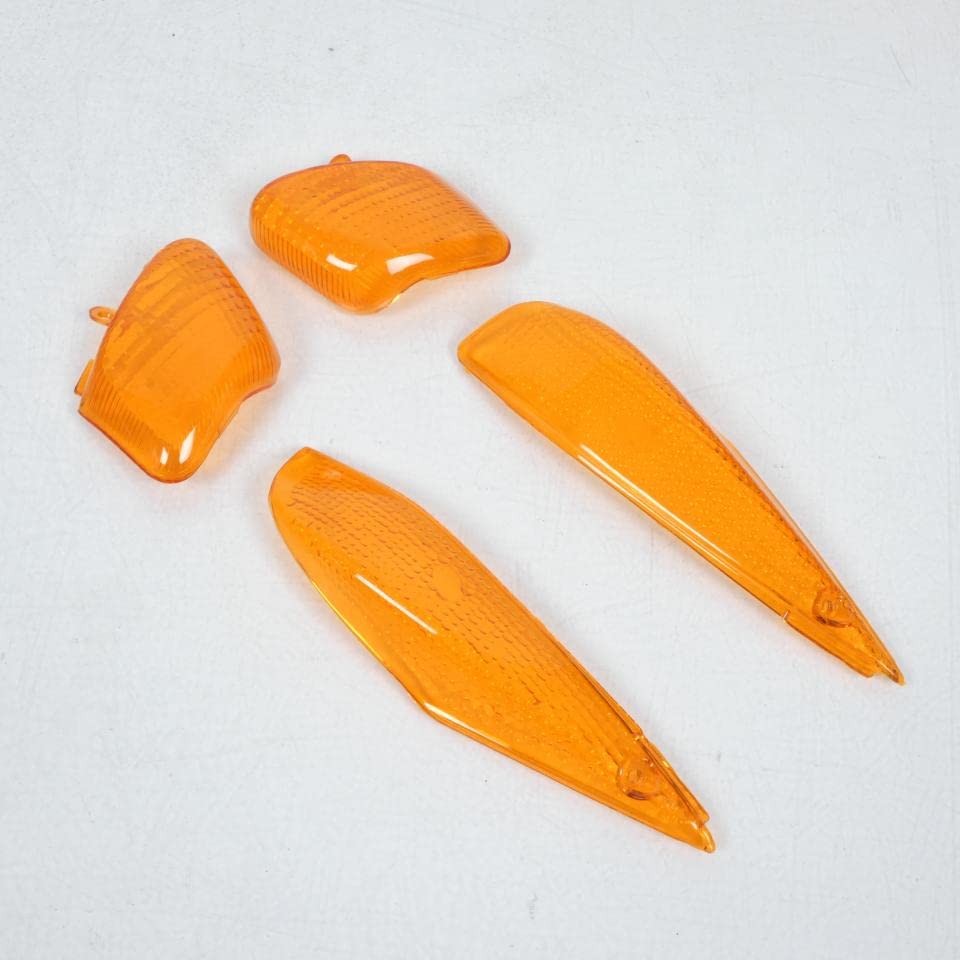 Teknix Cabochon de clignotant compatible avec Scooter MBK 50 Rocket Après 1999 AV+AR orange