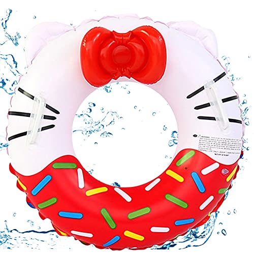 SFODTN Kitty Anneau De Natation Bébé, Hello Kitty Piscine Bague,Hello Kitty Bouée De Natation Bébé, Natation Bébé Jouets,Équipement De Natation pour Enfants (B)