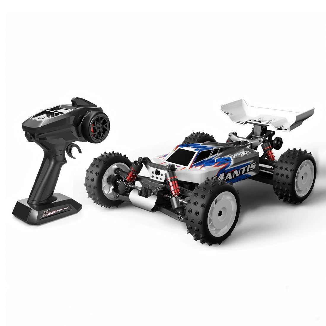 Samochód sterowany radiowo 50 km/h, szczotkowany silnik o dużej prędkości, 4WD RC Drift Offroad, terenowy, 2,4 GHz off-road crawler, sterowany radiowo (2 baterie)