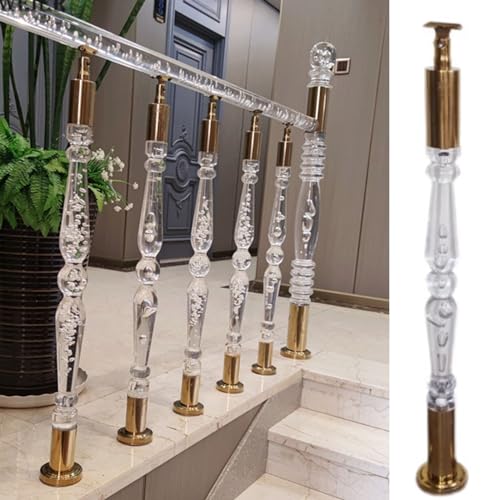 Balustre en acrylique de qualité cristal, colonne haut de gamme pour garde-corps d'escalier