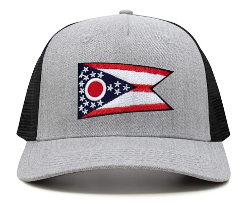 Image of International Tie State Hat for Men and Women, Adjustable Snapback Trucker Baseball Cap with Embroidered Patch
