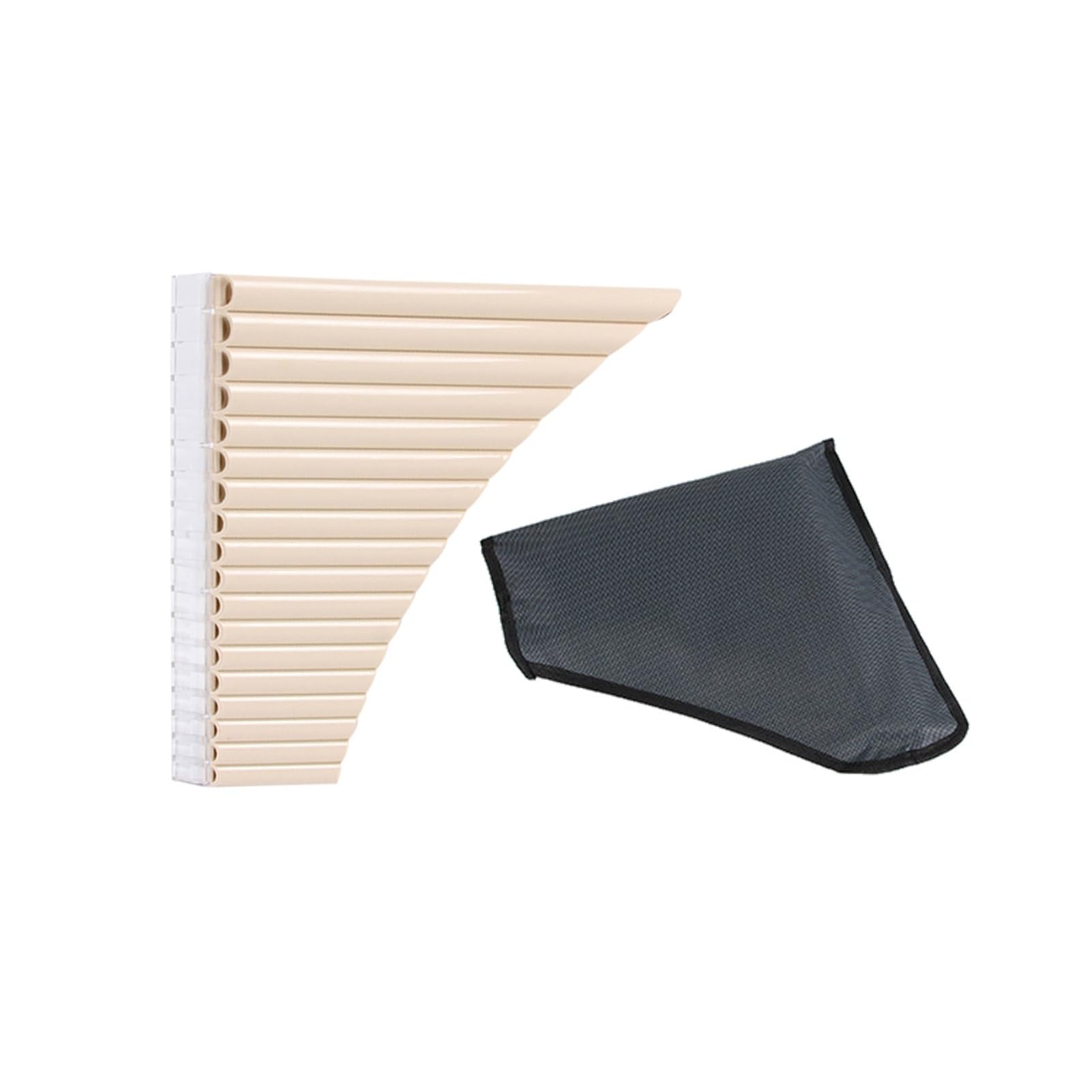 Flauto di Pan 18 Tubi Flauto di Pan C Chiave Flauto di Pan Tubi di Pan con Bocchino Strumento A Fiato per Studenti Principianti Borsa da Trasporto Materiale ABS (Color : White)