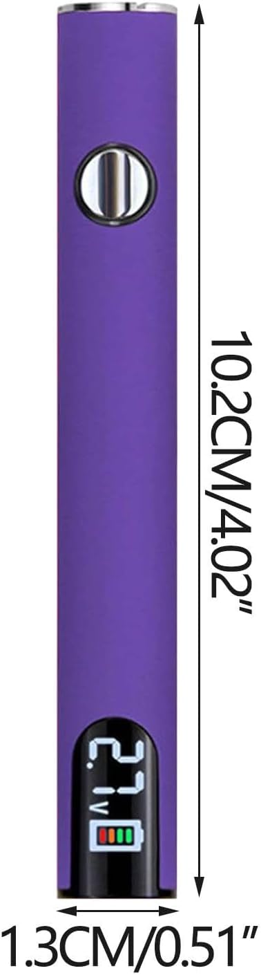 Portable Soldering Iron Kit with LED Display, USB Rechargeable, Suitable for Home Appliance Electronic Kit with Connect, 510 Threaded Battery, 650mah (Purple)