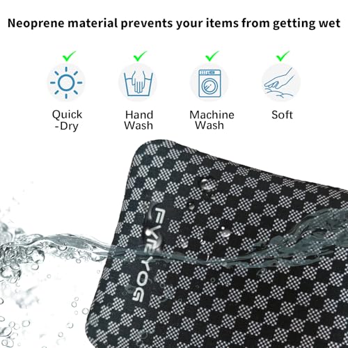 Image of Neoprene Phone Sleeve Pouch Case Bag for Men Women w /Crossbody Strap /Neck Lanyard for iPhone 17 /16 /15 /14 Pro Max, Samsung S25,Pixel 10