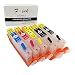 Produktbild F-INK Leere nachfüllbare Tintenpatrone Ersatz für PGI-580XXL CLI-581XXL, funktioniert mit Pixma TR7550 TR8550 TS6150 TS6151 TS6250 TS9550 TS9551C TS705 TS6350 Druckern
