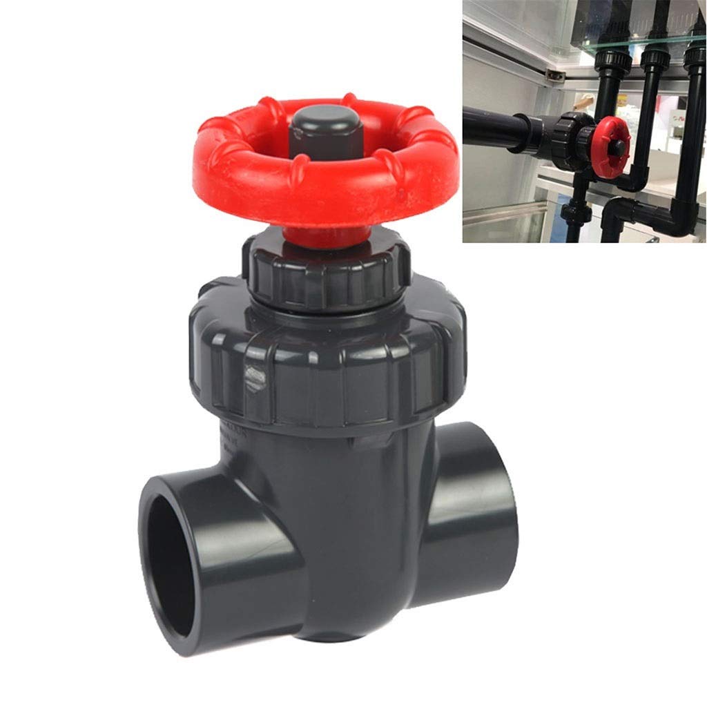 Rückschlagventil PVC-Rohr, UPVC-Absperrventil 20-63 mm, Mehrfarbig, for Gartenbewässerung und Aquarium(Dark Gray,Inner Dia50mm(DN40))