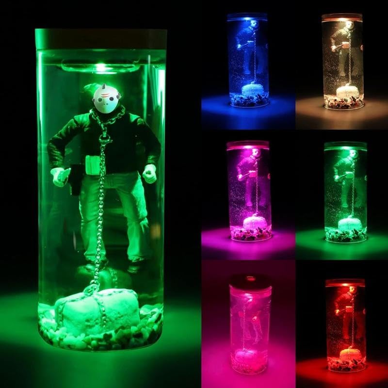 WMOVAN Horror Movie Decorated Water Lights, Action Fear maps, Collectibles, Glow-in-The-Dark Halloween Decorated Gifts.