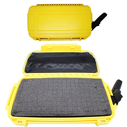 Boîtier étanche jaune Scuba-Choice avec mousse antichoc et coque rigide de protection