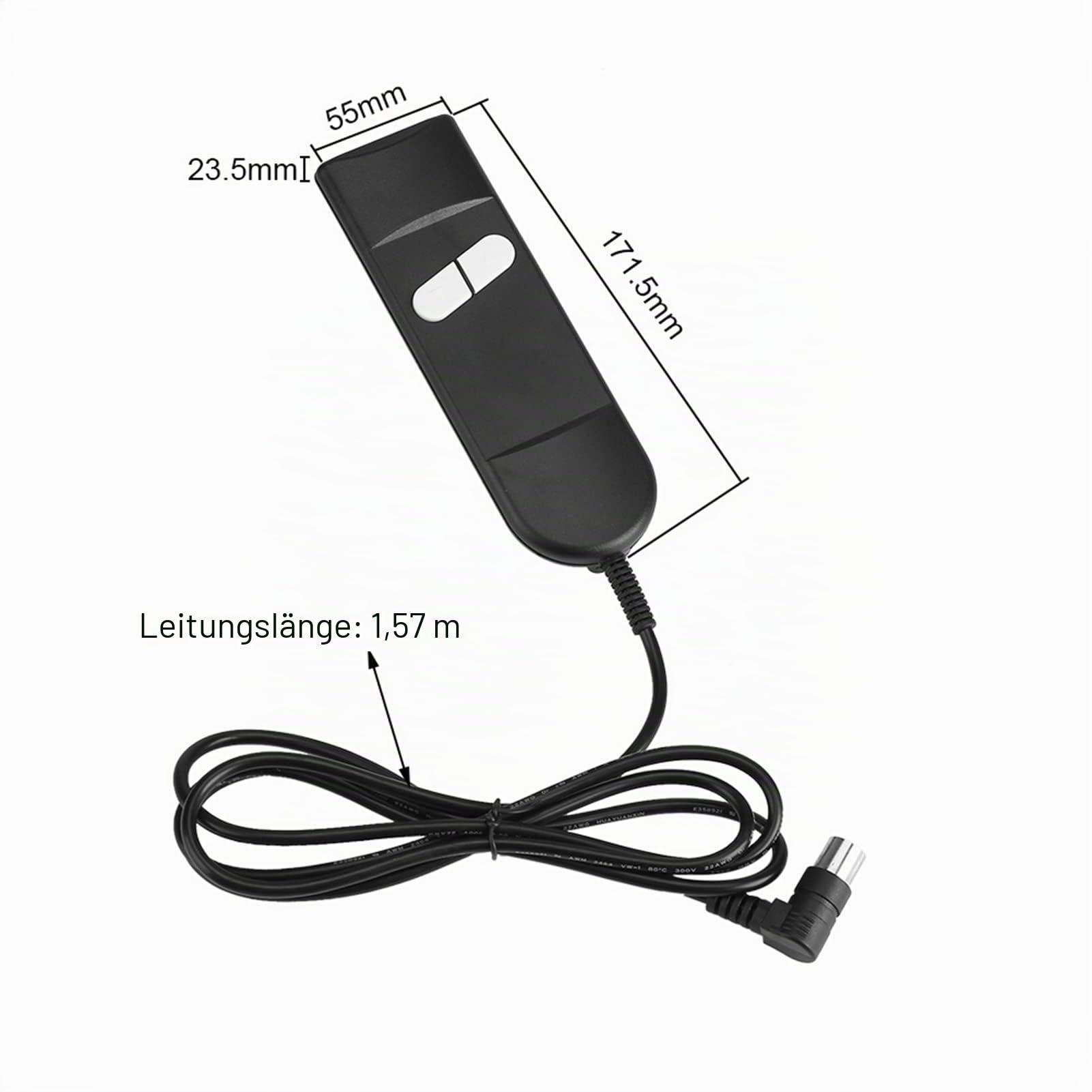 Broco Fernbedienung für Sessel, Handfernbedienung Liegestuhl, Stuhlsteuerung 2 Tasten 5-Polige Elektrische Lehnlehne für Liegestuhl Fernbedienung Mehrzweck-Stuhl Hochstühle Fauteu