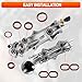 Engine Oil Filter Housing O Ring Seal Kit 7PCS Compatible with 2014-2021 Chrysler Dodge Jeep Ram 200 300 Pacifica Charger Cherokee Wrangler 1500 ProMaster 3.6L 3.2L Replaces# 68191356AA (Red)