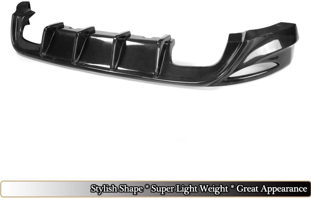 Rear Diffuser fits Volkswagen VW Golf VII 7 MK7 Base & GTI Hatchback 2014 2015 2016 Factory Outlet Carbon Fiber CF Lower Bumper Lip Spoiler Body Kit(Not for Golf 7 R & R Line)