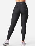 YEOREO Entraînement Leggings de chargement avec des poches pour les femmes Pas de couture avant Cache-croûte Hedda Leggings Compresse Gym Yoga Pantalons