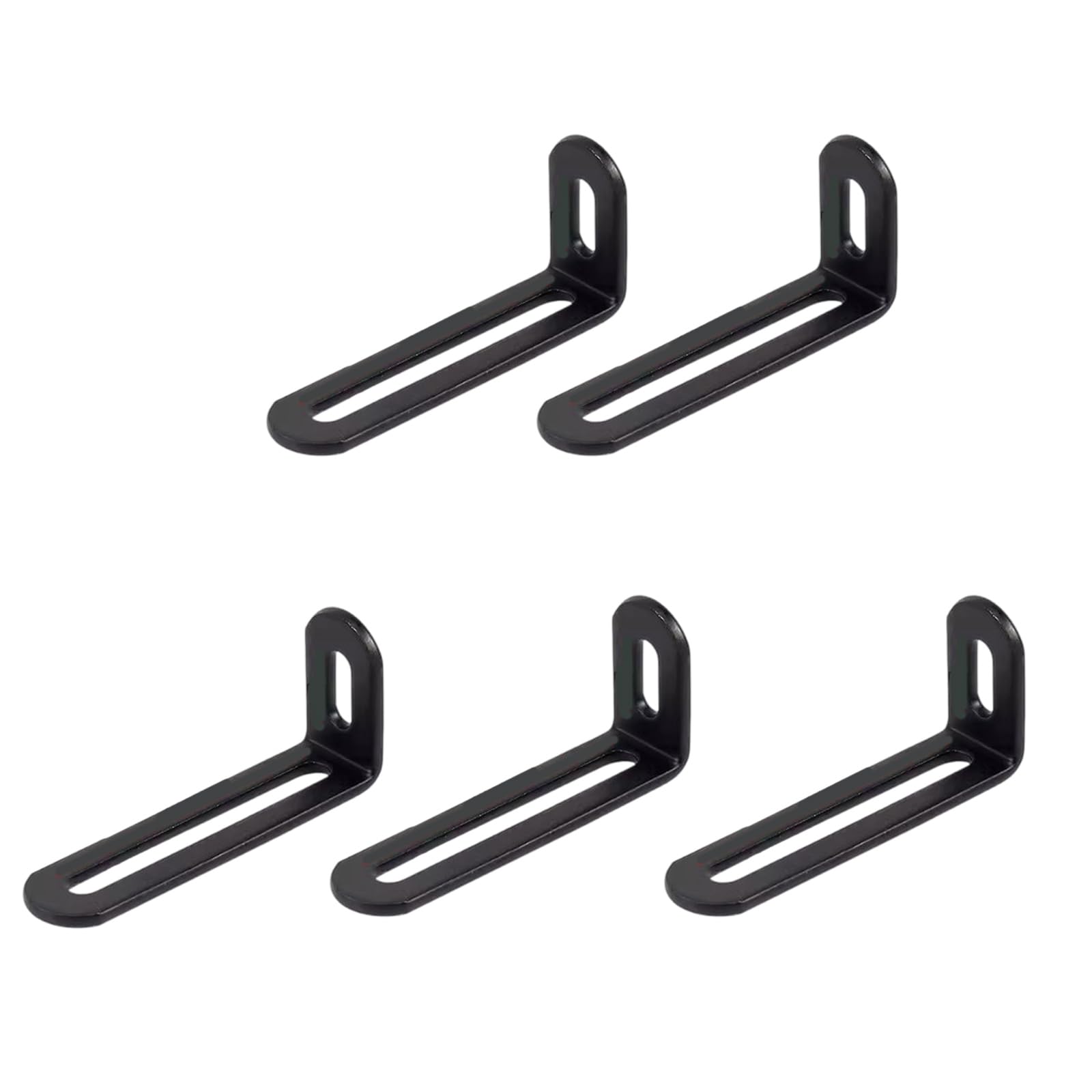 Msioytog Dumb Black Modifiable Long Hole Untarnished Corner Parenthesis For Strong 90 Degree Right Corner Fixing In Furniture And Equipment Multiple Modifiable Untarnished Parenthesis