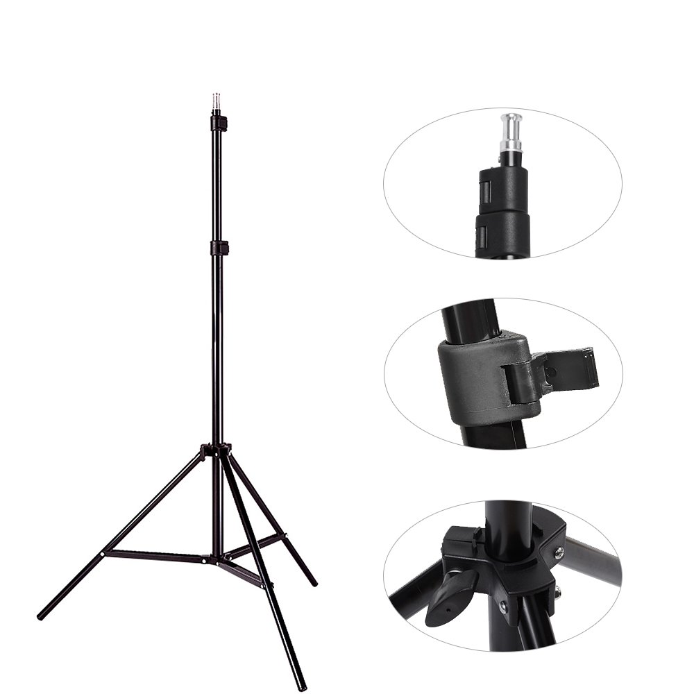 HAKUTT® Profi Photo Studio Set Studioleuchte Studio imposta Hintergrundsystem Lampenstativ Softbox Photography mit Schutztasche