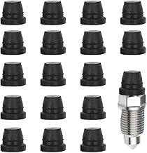 18PCS Car Brake Bleeder Screw Caps, Auto Rubber Grease Fitting Cap Dust Zerk Cover, Car Brake Bleeder Nipple Cap, Universal Brake Caliper Dust Stem Cover for Cars, Motorcycles