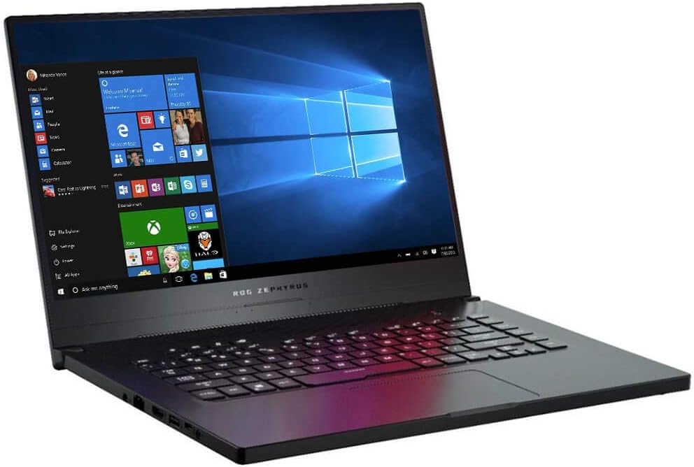 ROG Zephyrus G Ultra Slim Gaming Laptop, 15.6” 120Hz IPS Type FHD, GeForce GTX 1660 Ti, AMD Ryzen 7 3750H, 8GB DDR4, 512GB PCIe NVMe SSD, Windows 10, GA502GU-PB73