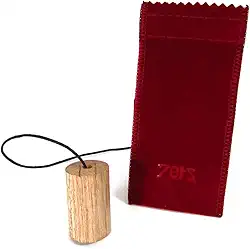 Pêndulo Cabalístico Hebreu Madeira Radiestesia 4cm Zots