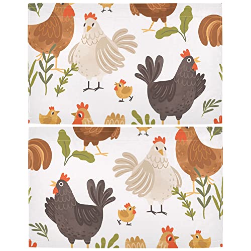 Innewgogo Autumn Rooster Chicken Short Kitchen Curtains 36 Inches Long Kitchen Window Curtains Set Of 2 Mini Tier Curtains Basement Window Curtains For Nursery Bedroom, 57"X36" #TOP1
