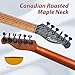 TOSTAR 39inch Telecaster Firefly Solid Body Electric Guitar for Adults Professional Player,Full Size 6 string H-H Pickups, 2-Point Tremolo, Right Handed, Roasted Canadian Flamed Maple, Glossy Finish