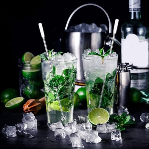 Bâtons swizzle en acier inoxydable de qualité supérieure : agitateur de cocktail durable