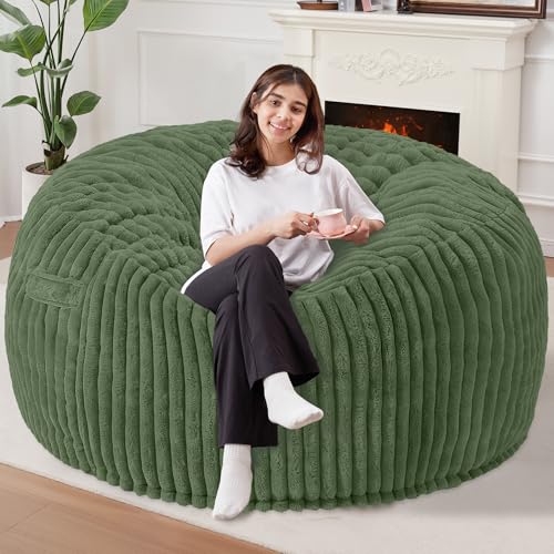 Homguava 6 FT Bean Bag Chair,6' Big Bean Bag,Giant Bean